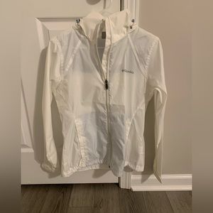 Small White Columbia Rain jacket